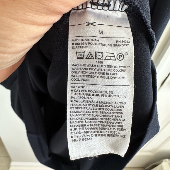 Banana Republic navy side twist midi dress sz: Med - Picture 4 of 5